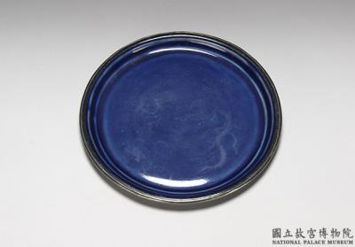 图片[2]-Dish with cobalt blue glaze, Yuan dynasty, 1271-1368-China Archive